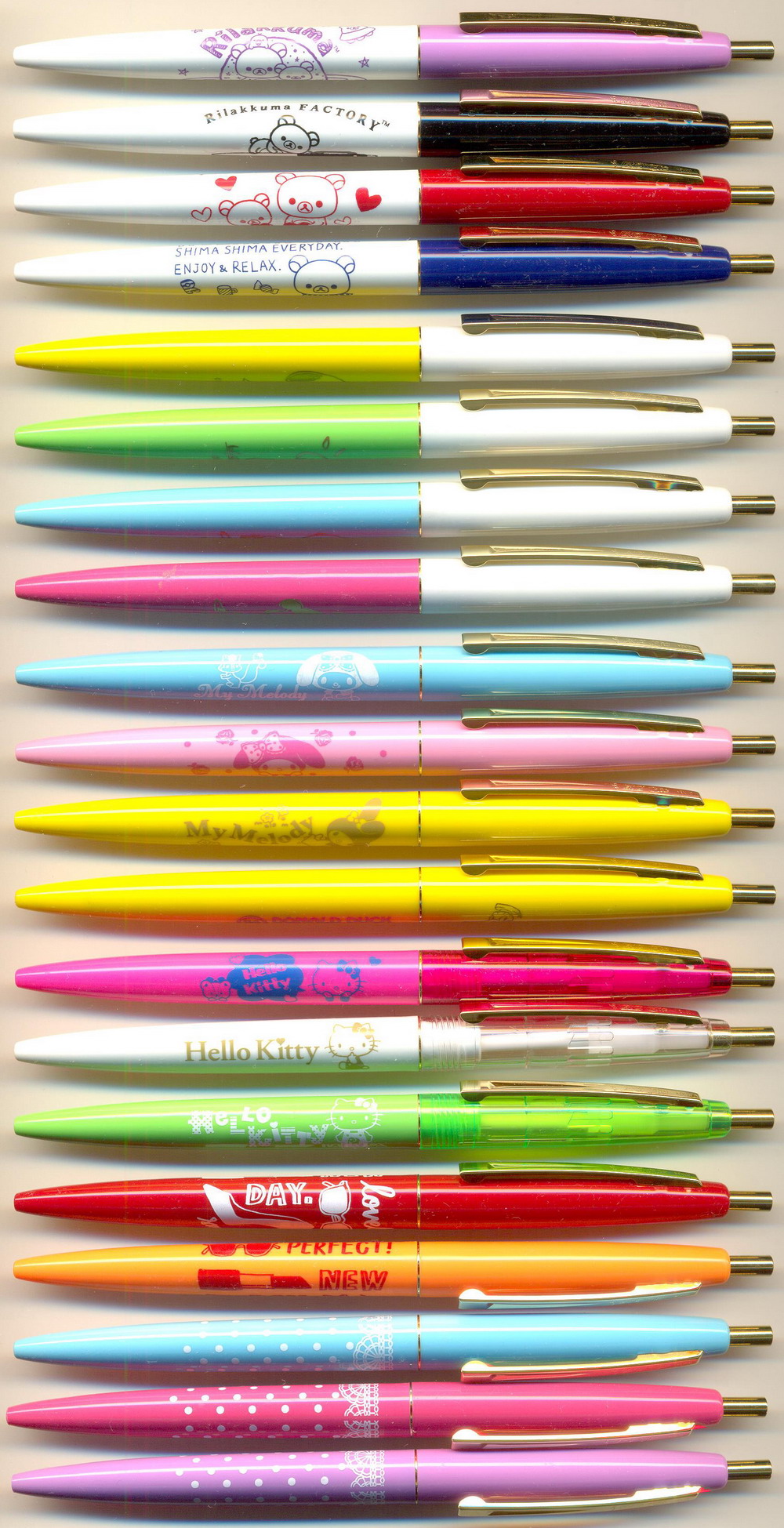 BIC CLIC GOLD MEXICO - Rilakkuma / Peanuts / Hello Kitty / My Melody / Disney  / Miss BiC x shogo sckine / ...