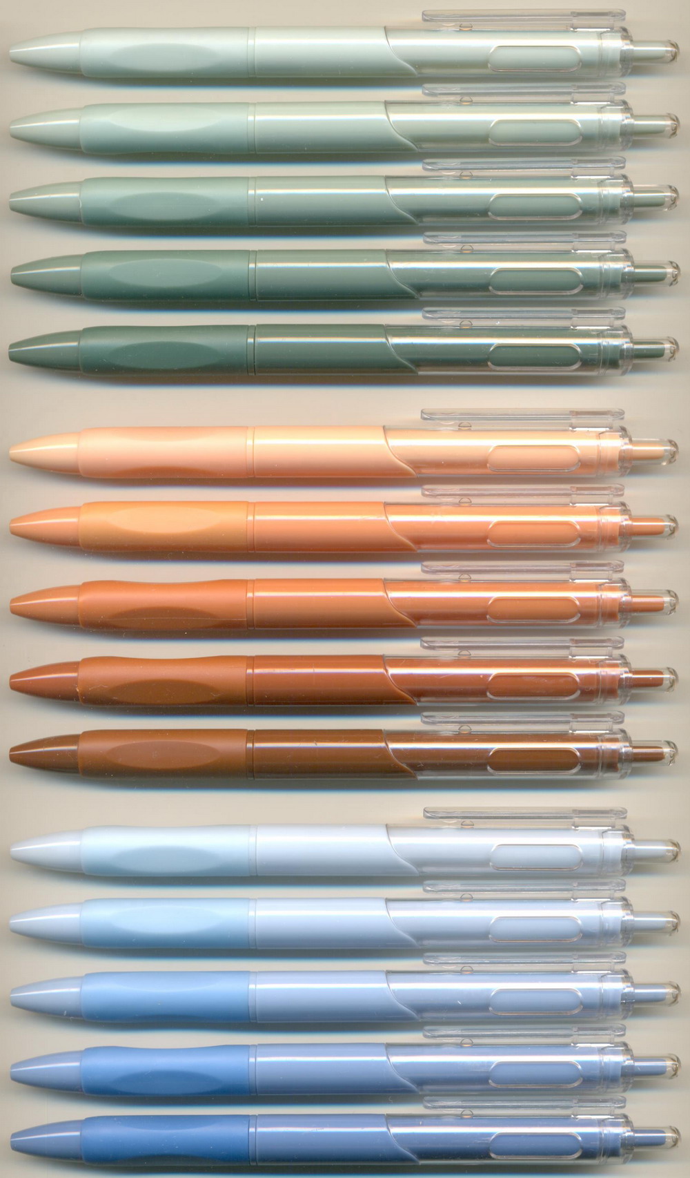 MOKA  GRADIENT SERIES Gardenia grows in summer MK 2776 / Cashmere lychee taro MK 2778 / Water droplets whispering softly MK 2775
