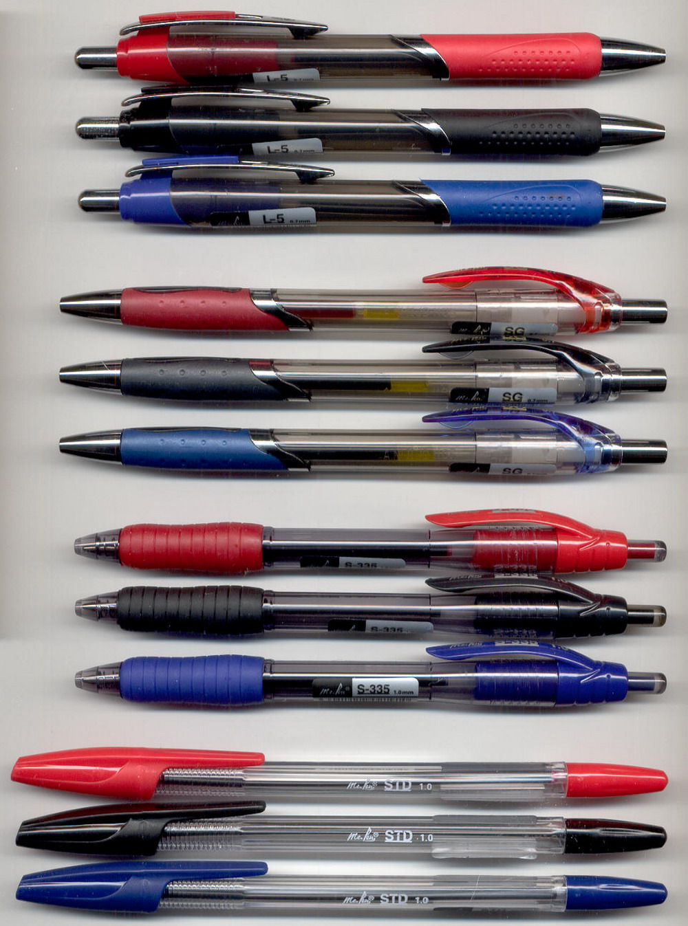 MR.PEN L-5 0.7 / SG 0.7 / S-335 1.0 / STD 1.0