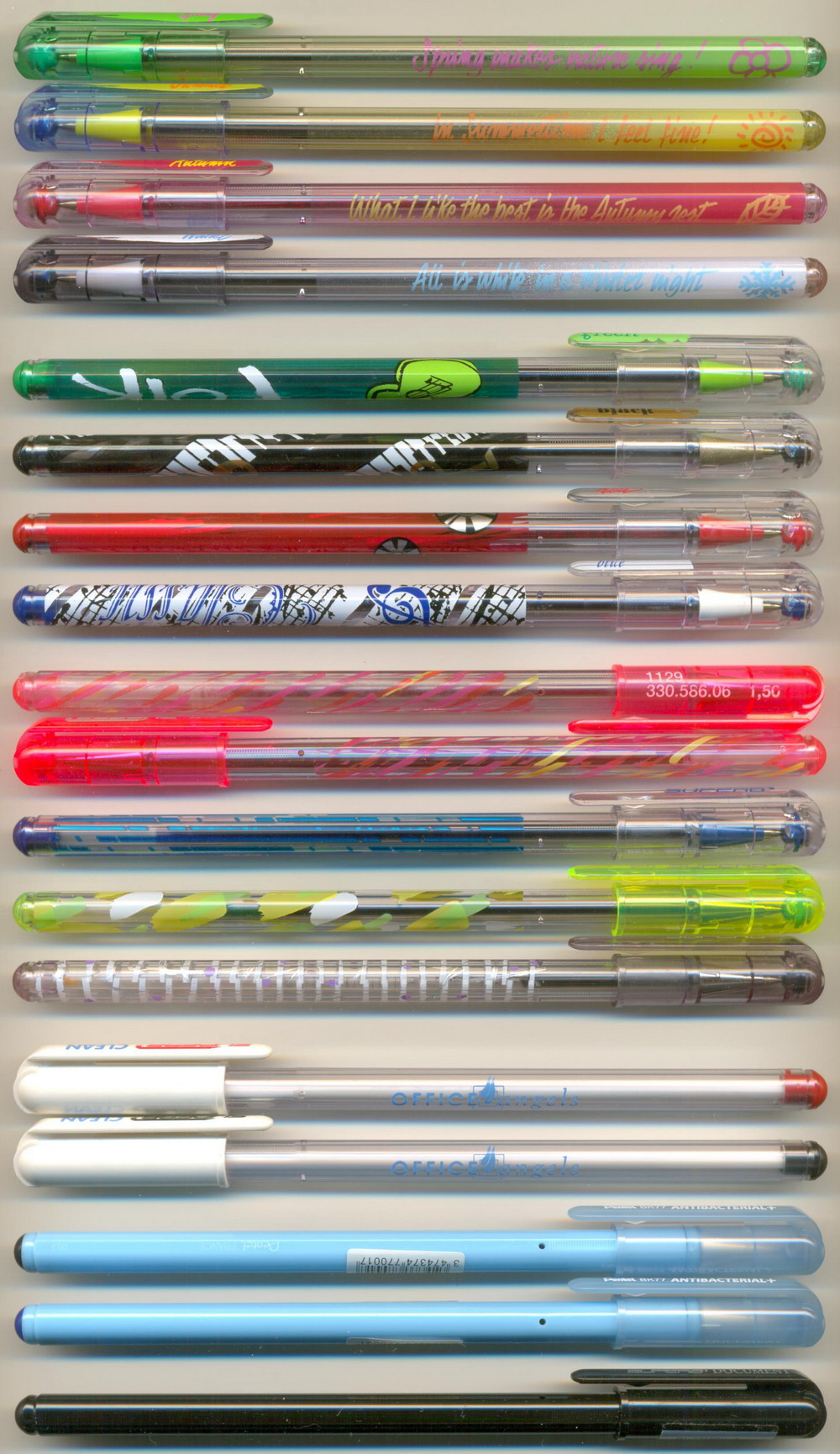 PENTEL SUPERB || BK 77 / CLEAN OFFICE angels / ANTIBACTERIAL+ BK77AB / DOCUMENT BK 77MDK