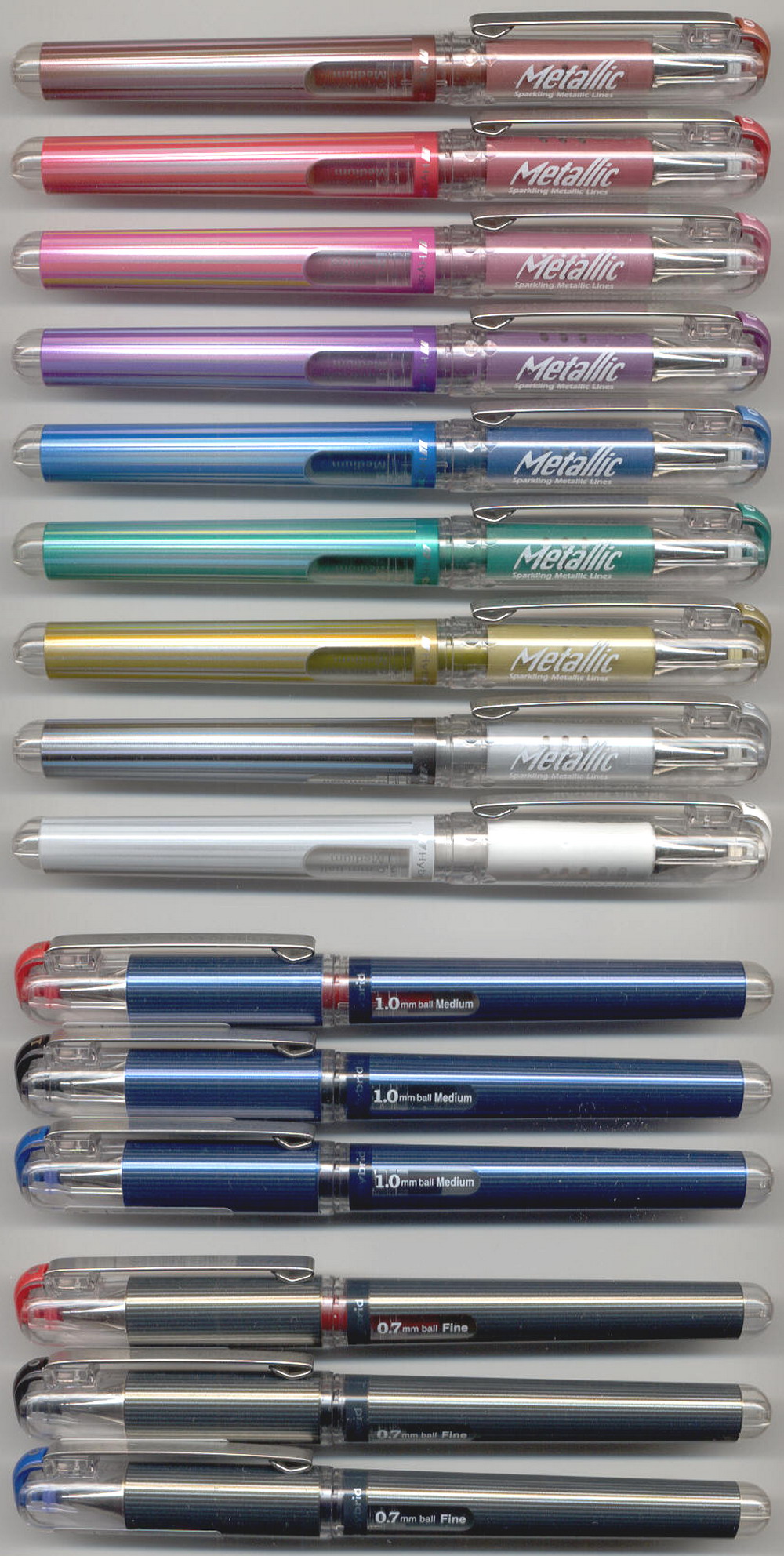 PENTEL Hybrid Gel Grip DX 1.0 / 0.7