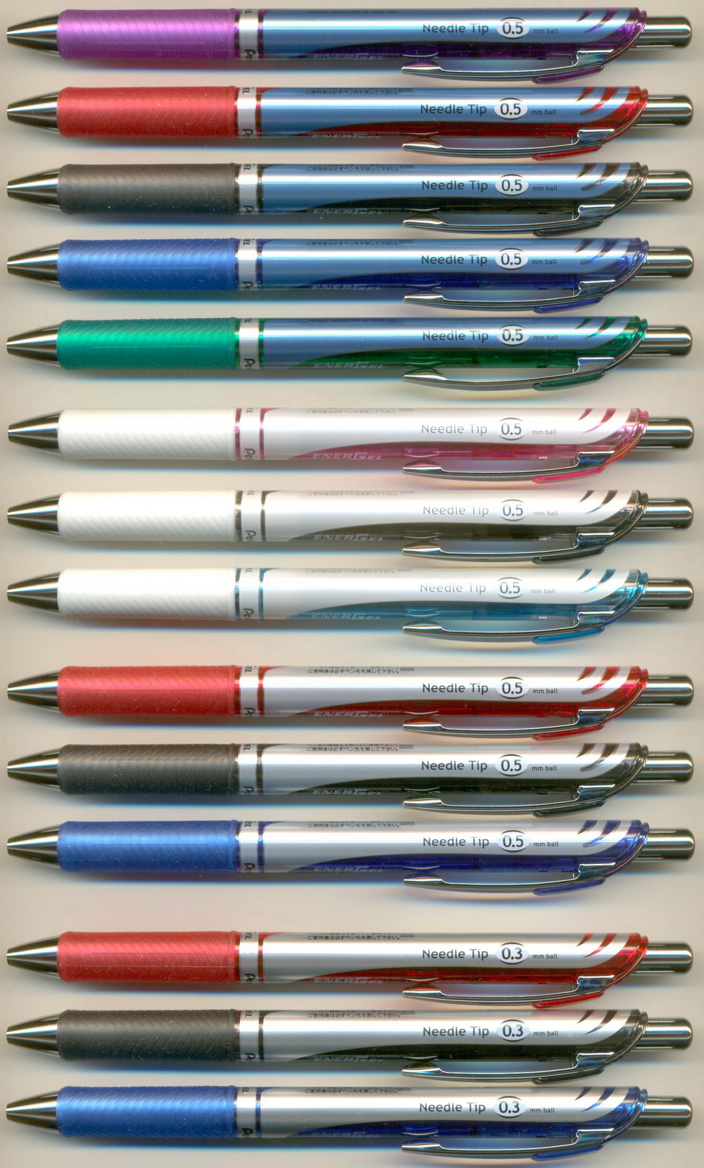 PENTEL ENERGEL Needle Tip - 0.5 BLN 75Z / BLN 75W / BLN 75 - 0.3 BLN 73