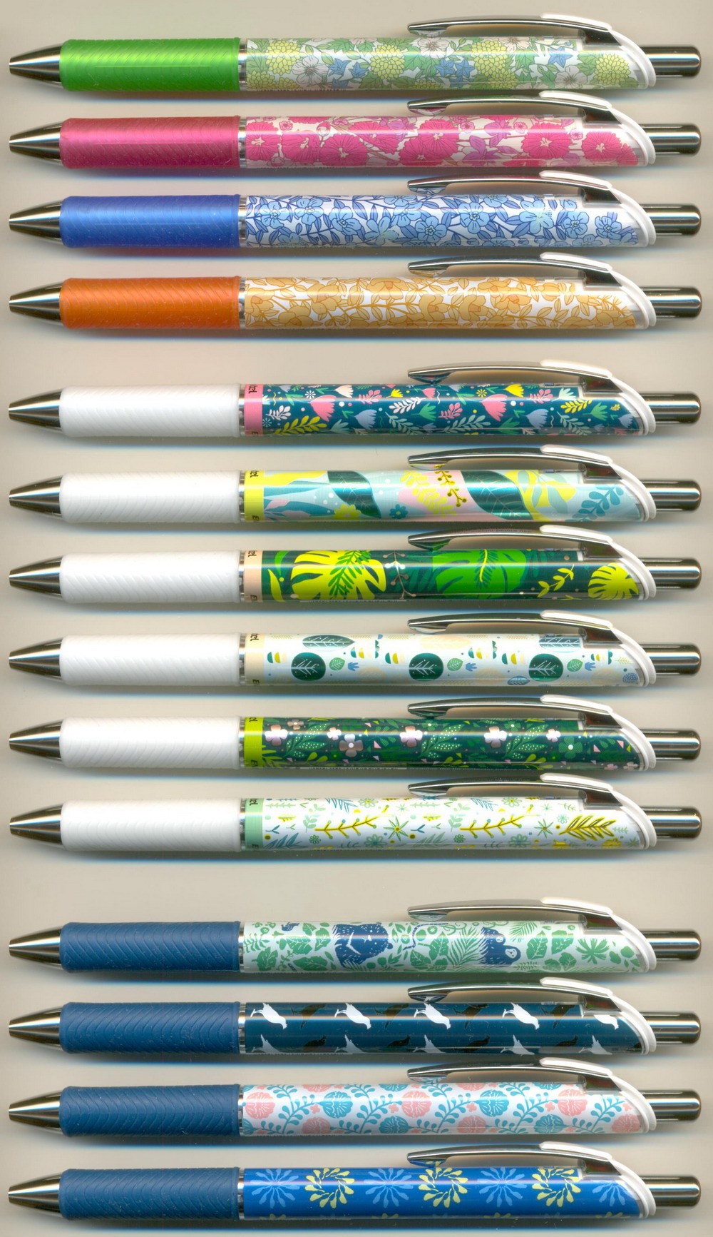 PENTEL ENERGEL - 0.7 Bouquet BL77FL-C / 0.5 Needle Tip BLN75KW 23:28 / BLN75IB INBLOOM