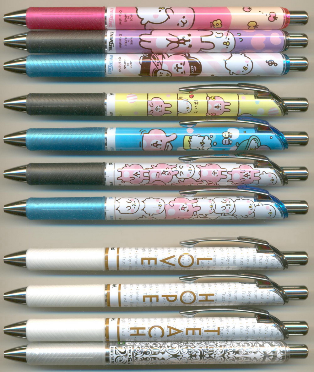 PENTEL ENERGEL || 0.5 kanahei BLP75KH -1-2-3 / 0.7 Inspire BL77INSP MEXICO / 0.7 20th ANNIVERSARY