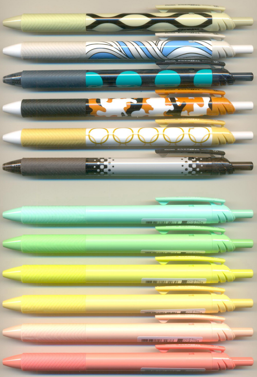 PENTEL ENERGEL 0.5 || BLN125 C1-6 A / CANDY BLN125-P