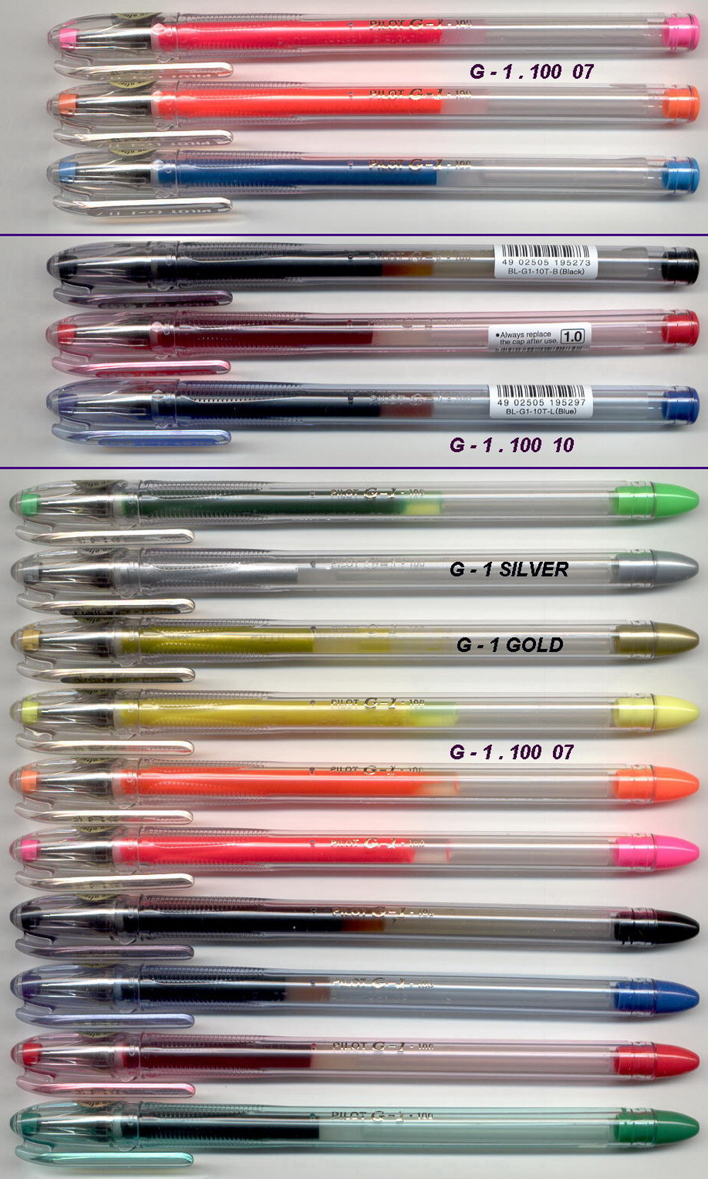 PILOT G - 1 100 - 07 / G - 1 100 - 1.0 / G - 1 100 - 07