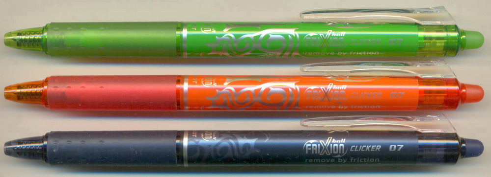 PILOT FRIXION ball CLICKER 07 remove by frixion