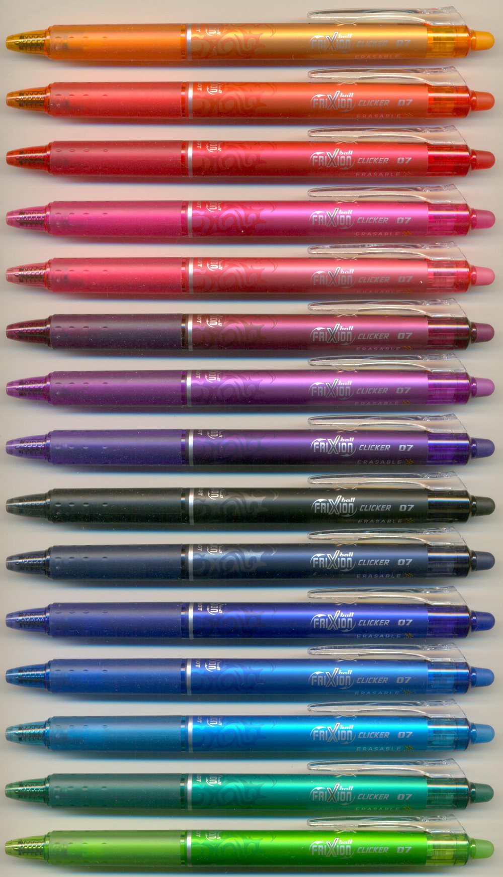 PILOT FRIXION ball CLICKER 07 ERASABLE