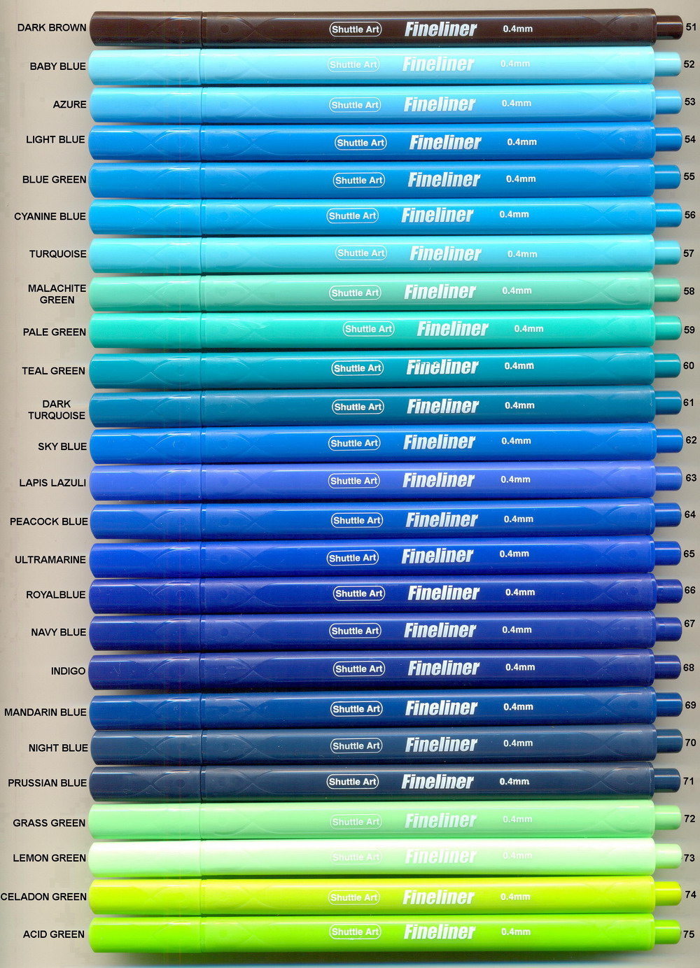 SHUTTLE ART Fineliner 0.4mm 3