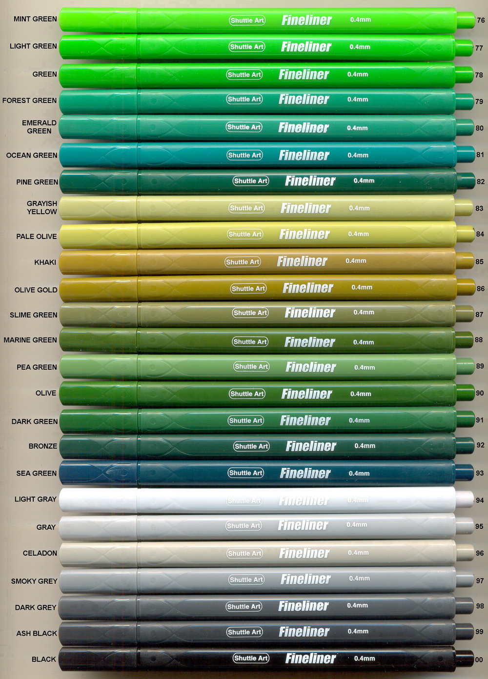 SHUTTLE ART Fineliner 0.4mm 4