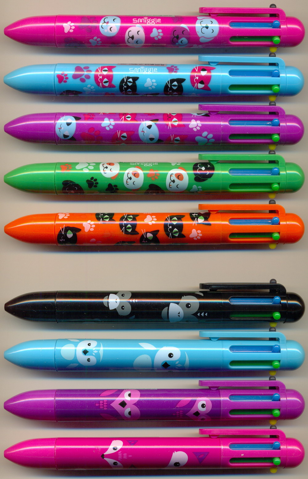 SMIGGLE rainbow pen cats & dogs - zoo rainbow pen