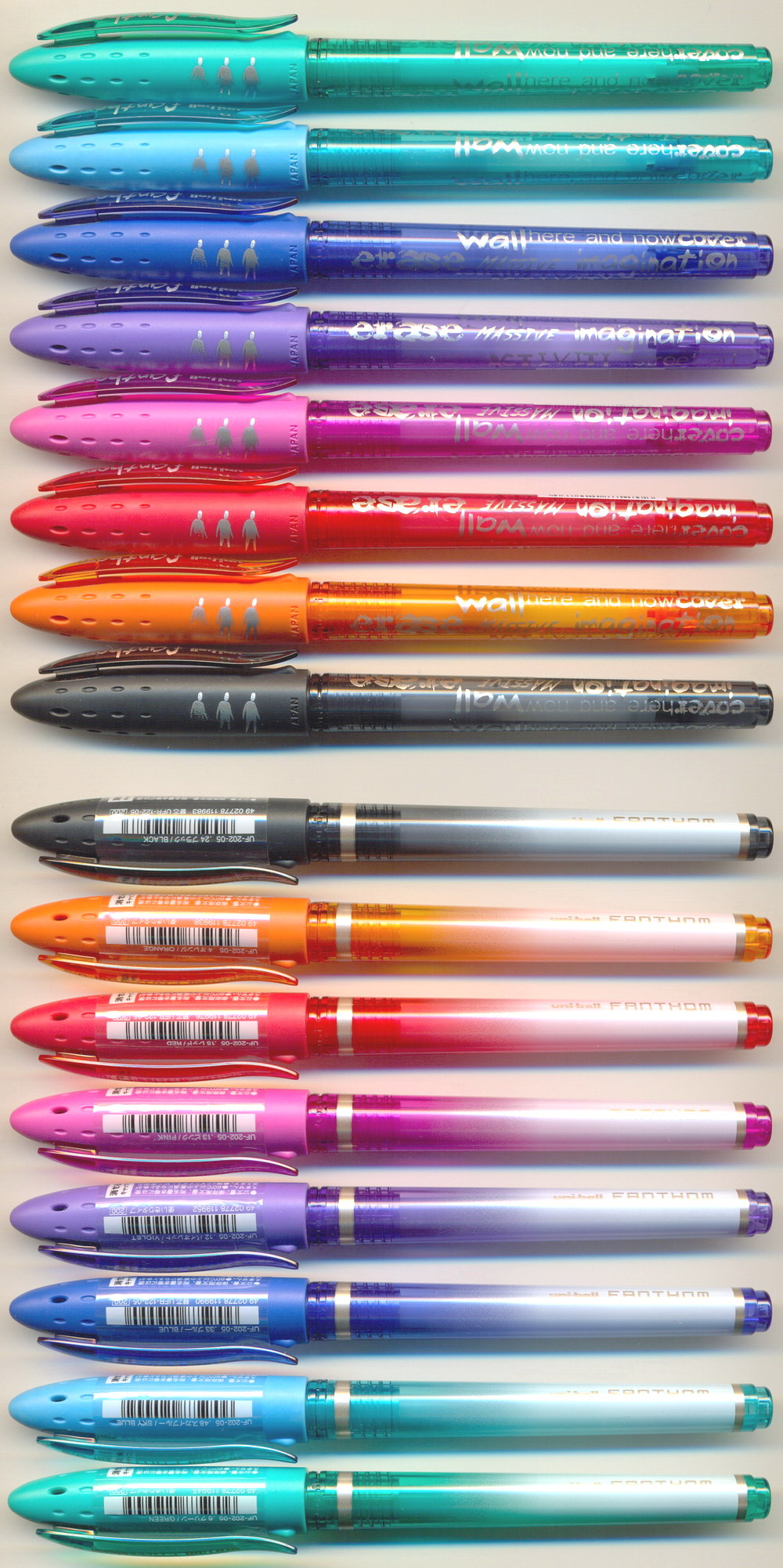 UNIBALL fanthom ERASABLE 0.7 - fanthom ERASABLE 0.5 UF-202-05