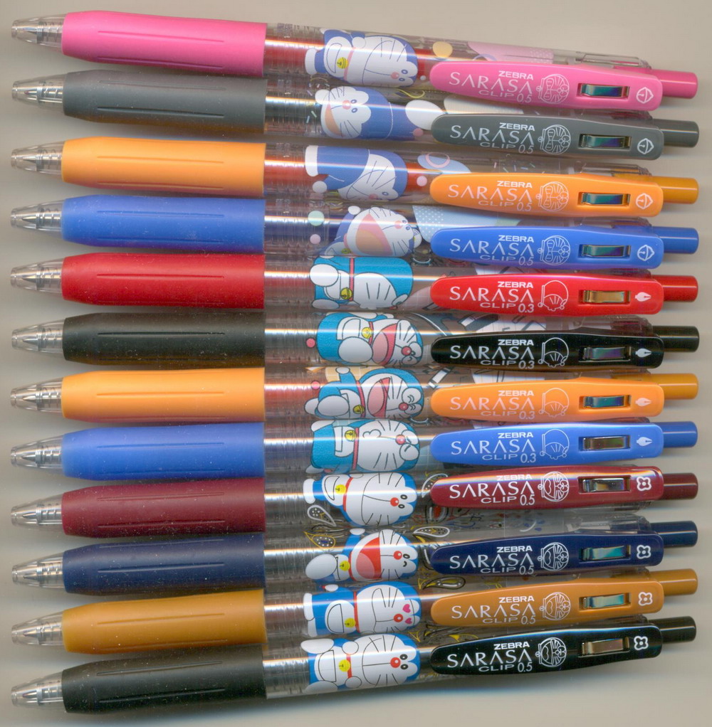 ZEBRA SARASA CLIP Limited DORAEMON || 0.5 / 0.3 / 0.5