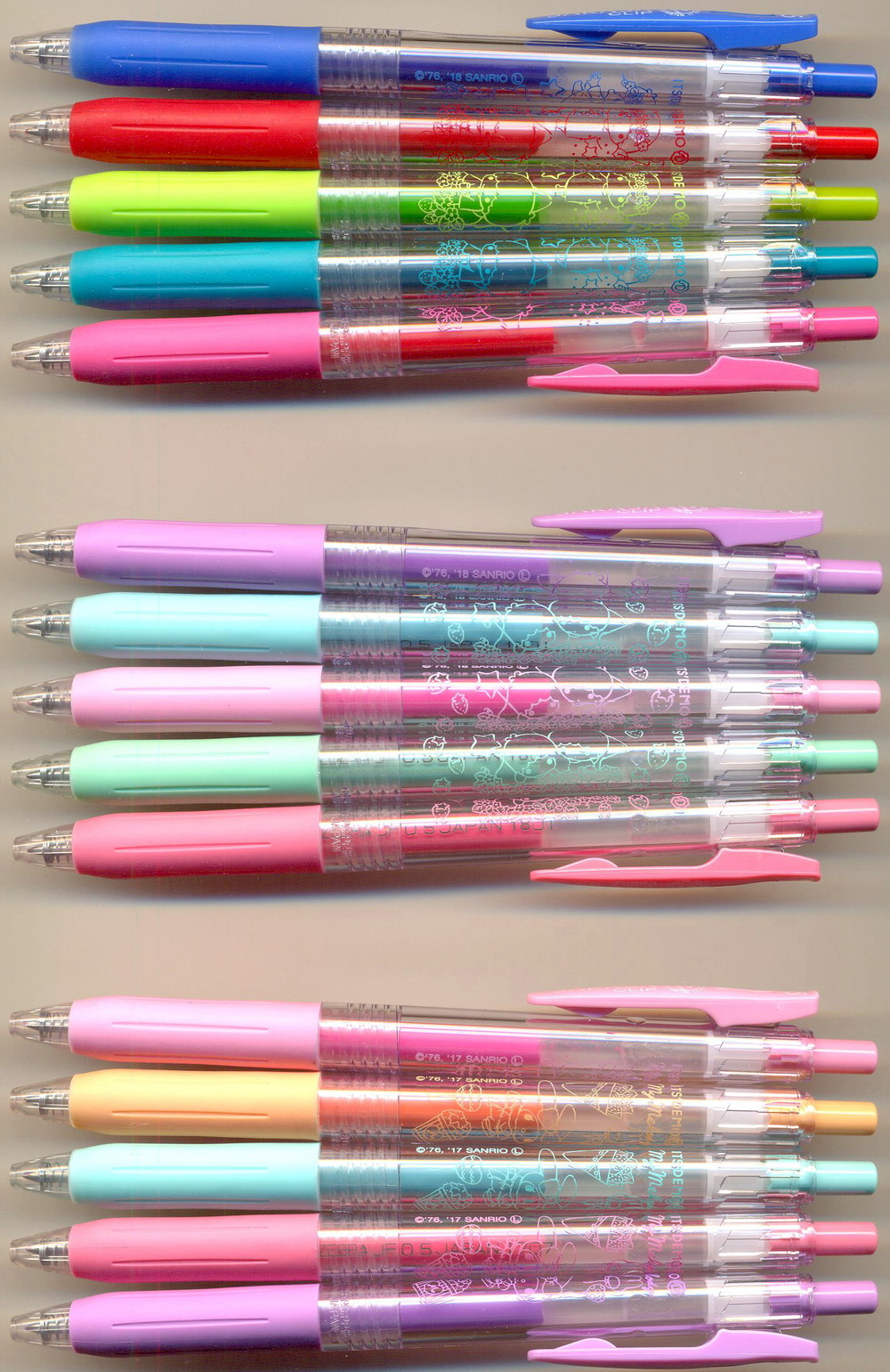 ZEBRA SARASA CLIP ITS'DEMO Limited 0.5 || Little Twin Stars JJ15-ID-KL2 & KL1 / My Melody JJ15-ID-M