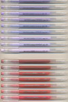 LANGUO 0.6 (F) needle ||GREY PURPLE D0575 / CHINESE RED D0576